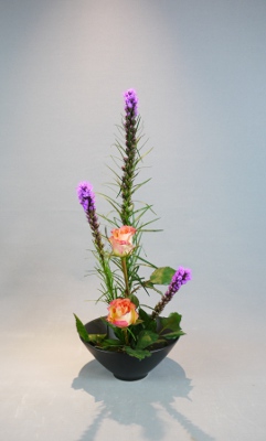 Ohara Ikebana Hana-isho aufrecht