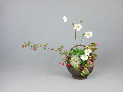 Ohara Ikebana Körbchen