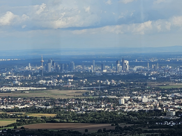 Ausflug Blick auf Frankfurt